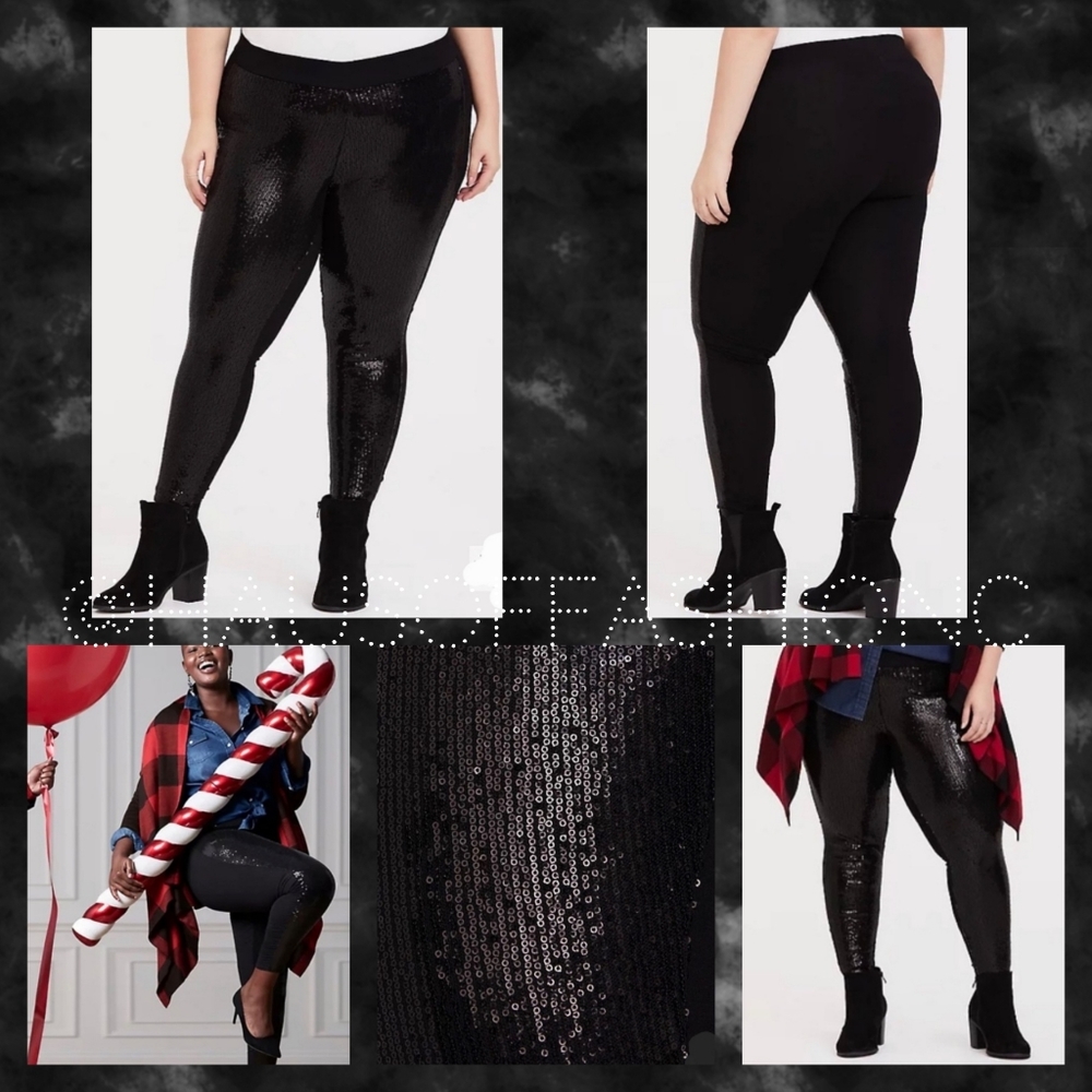 TORRID Sequins "Coming and Going" Premium Legging! NWT! - Picture 2 of 8